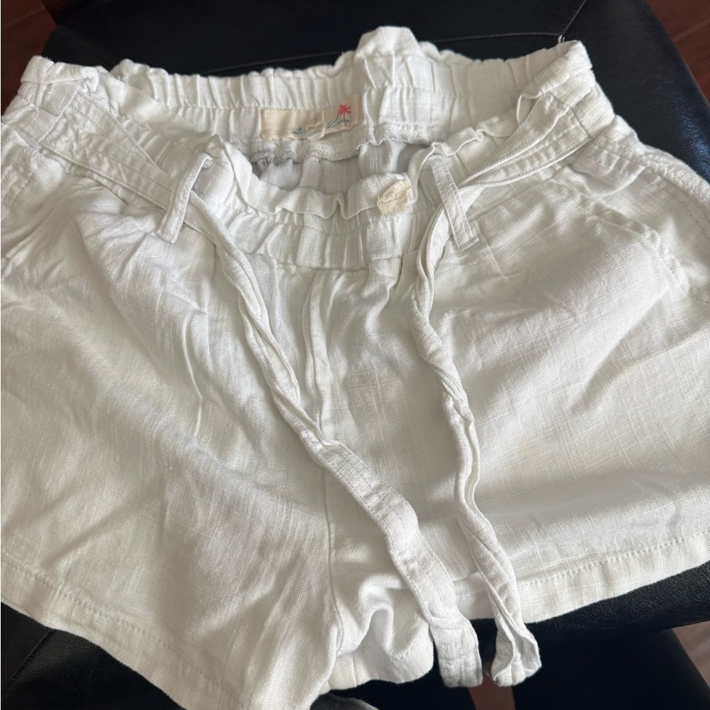 Women's White Casual Shorts